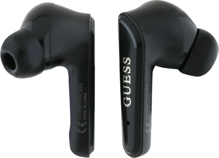 Słuchawki Guess Flat Classic Logo Electroplated TWS Black (GUTWST7FCEEK) - obraz 2