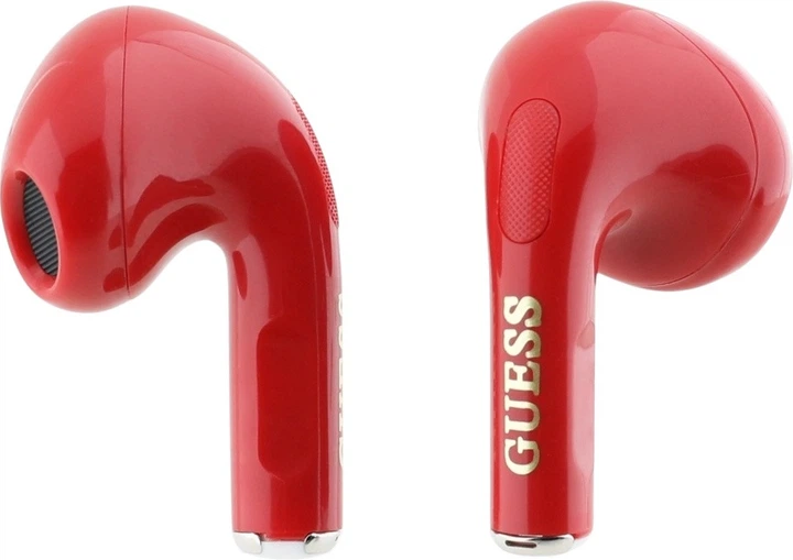 Słuchawki Guess Glossy Effect Printed Classic Logo & Charm TWS Red (GUTWSXMCCLR) - obraz 3