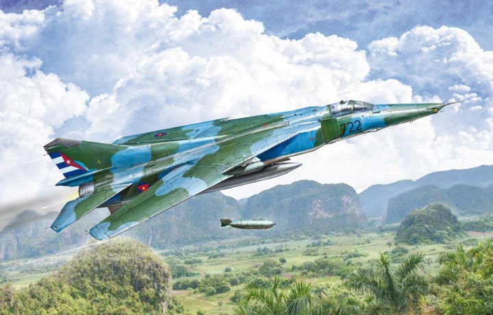 Збірна модель 1:48 літак винищувач-бомбардувальник MiG-27/MiG-23BN Flogger Italeri 2817 - изображение 2