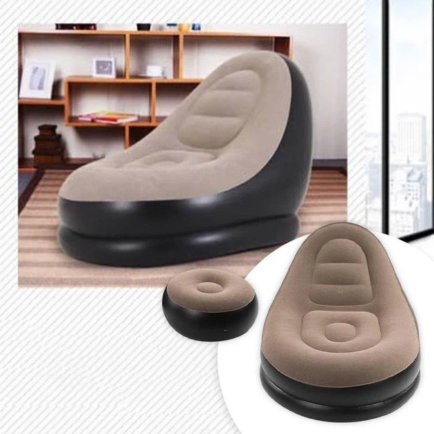 Надувное кресло с пуфом-подставкой для ног AIR SOFA ART 9233 (761) - изображение 4