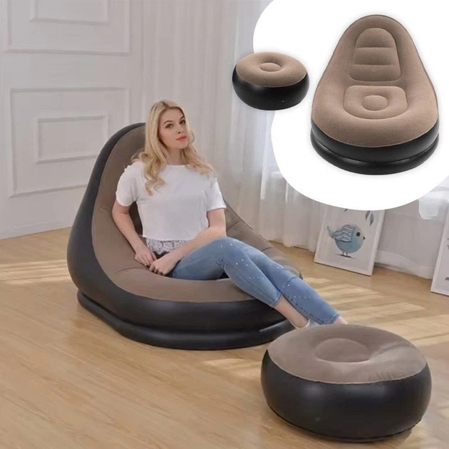 Надувное кресло с пуфом-подставкой для ног AIR SOFA ART 9233 (761) - изображение 6