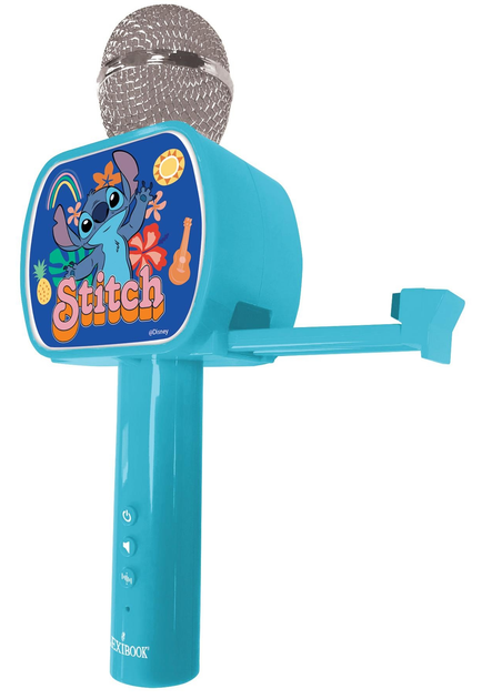 Бездротовий дитячий мікрофон Lexibook MIC240D Stitch для караоке з Bluetooth і динаміком (3380743107745) - зображення 3