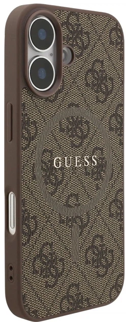 Панель Guess 4G Ring Classic Logo MagSafe для Apple iPhone 17 Brown (3666339491048) - зображення 4