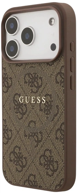 Панель Guess 4G Ring Classic Logo MagSafe для Apple iPhone 17 Pro Brown (3666339491062) - зображення 2