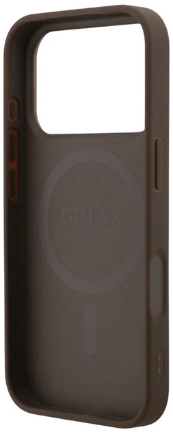 Панель Guess 4G Ring Classic Logo MagSafe для Apple iPhone 17 Pro Brown (3666339491062) - зображення 6