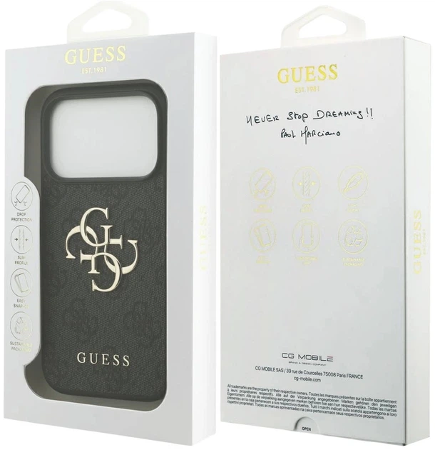 Панель Guess 4G Big Logo для Apple iPhone 17 Pro Black (3666339491505) - зображення 8