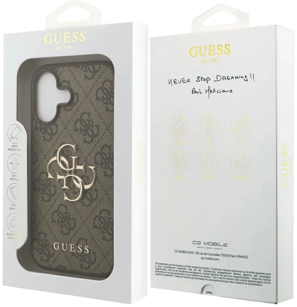 Панель Guess 4G Big Logo для Apple iPhone 17 Brown (3666339491529) - зображення 8