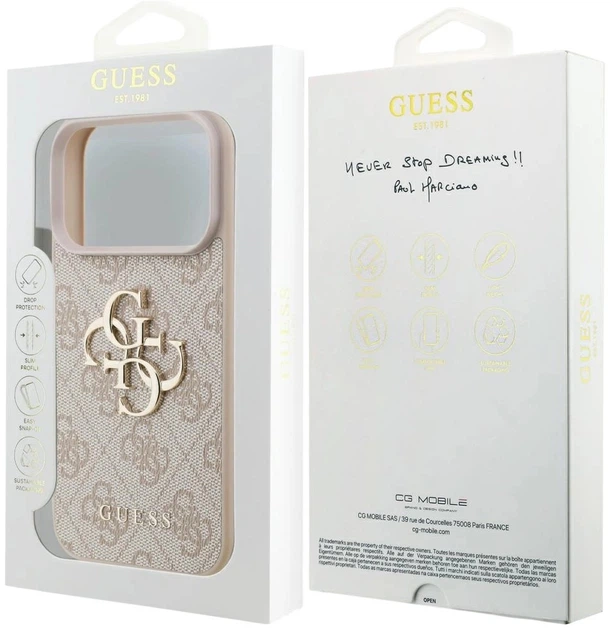 Панель Guess 4G Big Logo для Apple iPhone 17 Pro Pink (3666339491581) - зображення 8