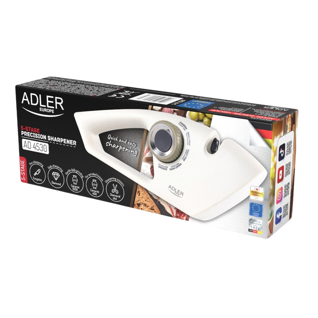 Точилка для ножів і ножиць Adler 5-ступенева (5905575911339) - зображення 2