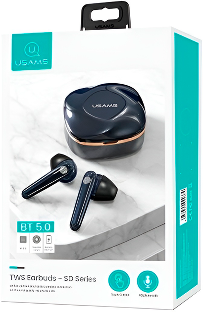 Słuchawki Usams SD Series TWS Blue (6958444922379) - obraz 2
