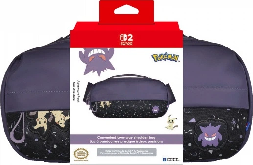 Torba na ramię Hori Adventure Pack do Nintendo Switch 2 Gengar and Mimikyu (NSX-094E) - obraz 2