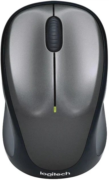 Мышь Logitech M235, серый/черный, USB, беспроводная, оптическая, 1000 dpi, 3 кнопки, 1xAA - Фото 1 Мышь Logitech M235, серый/черный, USB, беспроводная, оптическая, 1000 dpi, 3 кнопки, 1xAA - изображение 1
