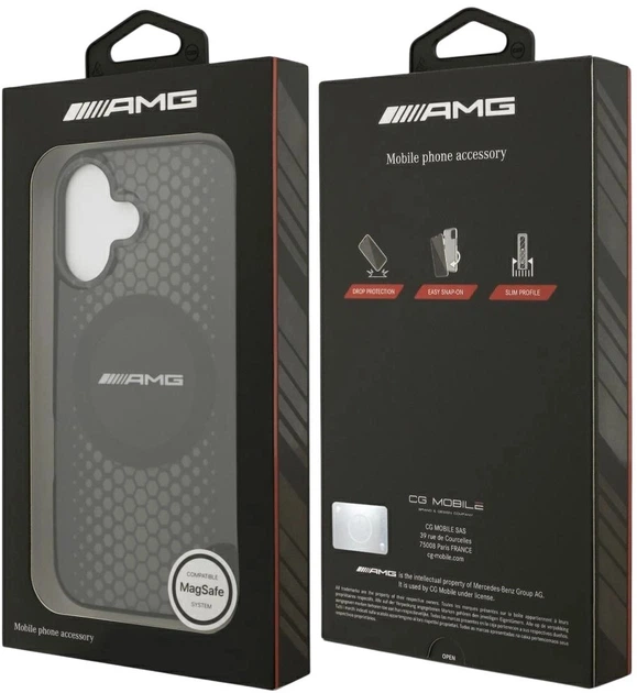 Панель AMG Double Layer Transparent Graphics MagSafe для Apple iPhone 17 Black (3666339541507) - зображення 8