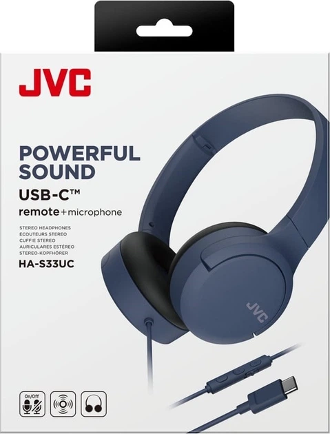 Słuchawki JVC HA-S33UC Blue (HA-S33UCAU) - obraz 6