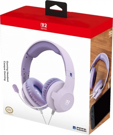 Słuchawki Hori Gaming Headset dla Nintendo Switch 2 Cozy Lavender (NSX-111E) - obraz 2