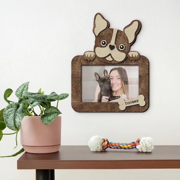 Фоторамка The Frame Depot с французским бульдогом персонализирована на 1 фото Темно-коричневый (dog_french_bulldog_horizontal) - Фото 2 Фоторамка The Frame Depot с французским бульдогом персонализирована на 1 фото Темно-коричневый (dog_french_bulldog_horizontal) - изображение 2