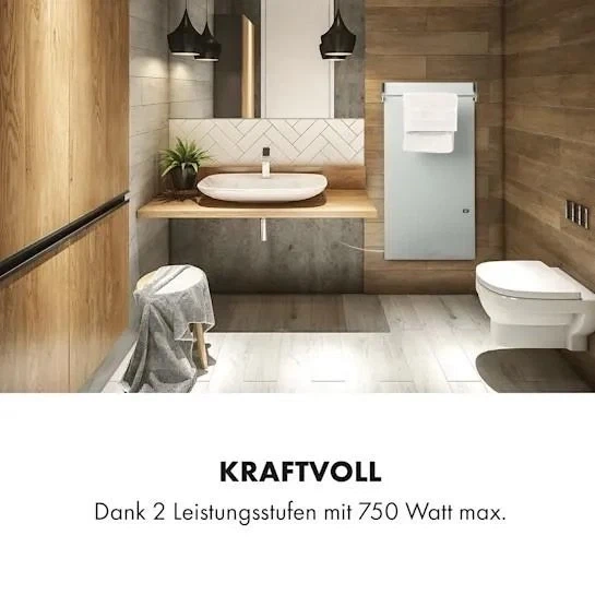 Уценка Инфракрасный обогреватель Klarstein Hot Spot Crystal Smart 750w полотенцесушитель для ванны умный дом - изображение 9