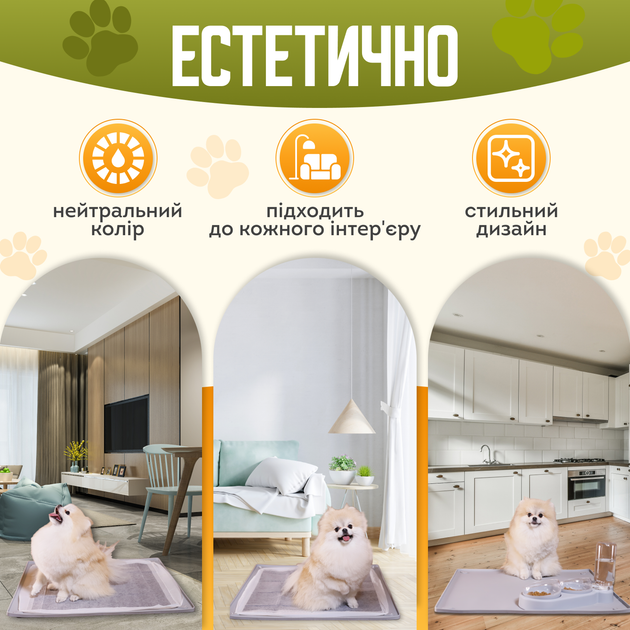 Силиконовый туалет лоток для собак под пеленку 60х60 Пушистое Счастье серый - изображение 7
