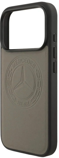 Etui plecki Mercedes Leather Vintage Logo MagSafe do iPhone 17 Pro Max Beige (3666339508128) - obraz 5