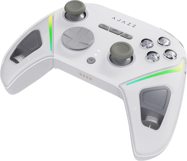 Беспроводной геймпад Ajazz GP100 2.4G/BT/USB Switch/PC/iOS/Android RGB White (GP100-W) - изображение 4
