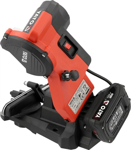 Akumulatorowa ostrzałka do łańcuchów YATO YT-84980 18 V 2 Ah 108 mm 6500 obr/min (5906083116186) - obraz 3