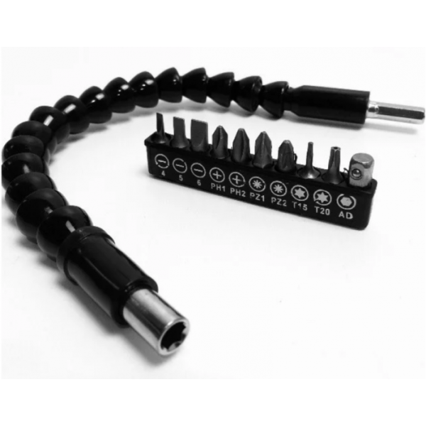Гнучка насадка для викрутки Flexible Screw Tool 10 в 1 - зображення 2