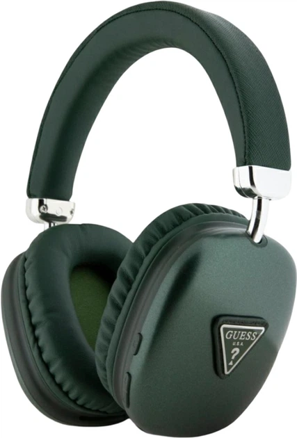 Słuchawki Guess Metallic Triangle Logo Green (GUBHK1SATSA) - obraz 2