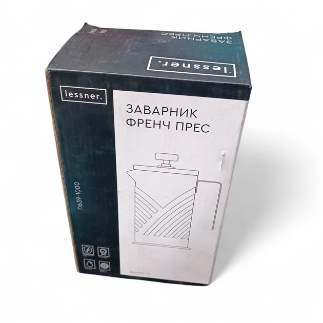 Заварник френч-пресс для приготовления чая кофе настойки трав 1 Л Lessner 11639_1000 - изображение 5
