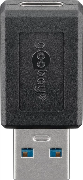 Адаптер Goobay USB-A - USB-C Black (4040849454004) - зображення 2