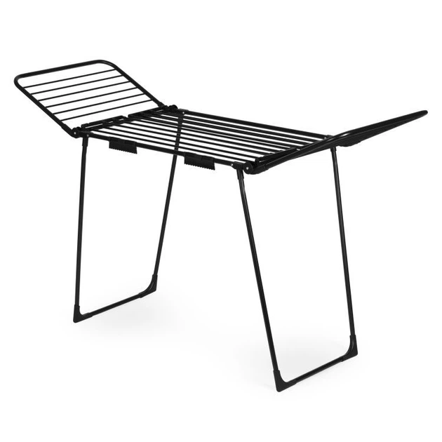 Сушарка для одягу Modern Home BJ-1925 стояча розкладна 4 крила Чорна (5905817009374) - зображення 2