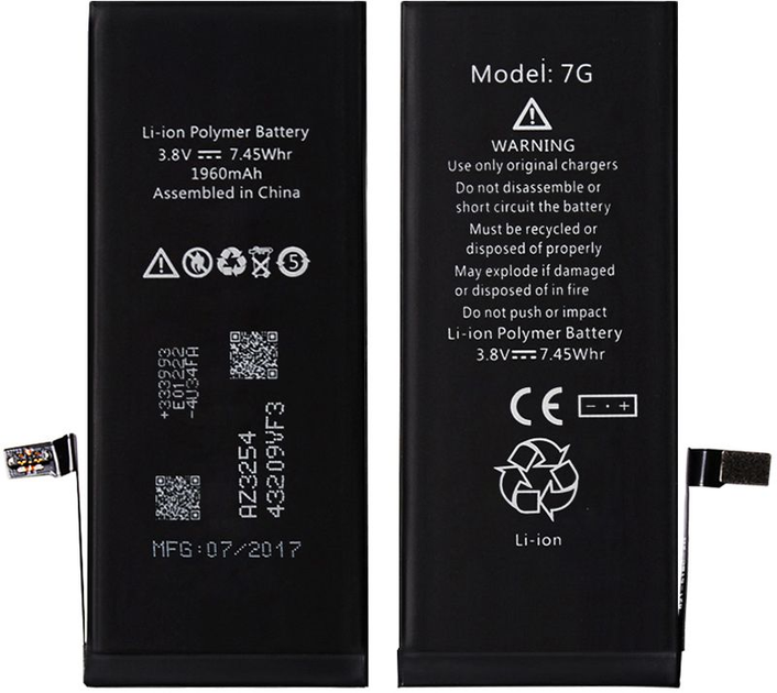 Аккумулятор XRM Battery for iPhone 7G 1960 mAh (ljfi) – фото, отзывы ...