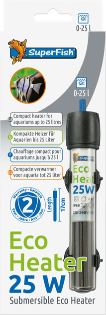 Обігрівач акваріумний SF ECO HEATER 25W 0-25L (17 CM) (A4030400) - зображення 3