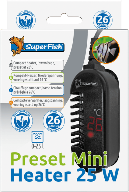 Обігрівач для акваріума Preset Mini Heater 25 Watt (A4030140) - зображення 2