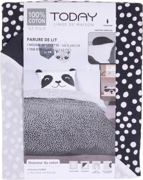Комплект постільної білизни для дітей Today Magic Jungle Панда 140 x 200 см (3574641208318) - зображення 2