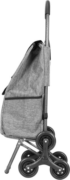 Wózek na zakupy ModernHome by Multistore potrójne koła 33 l Szary (PGJSFC022-GY) - obraz 4