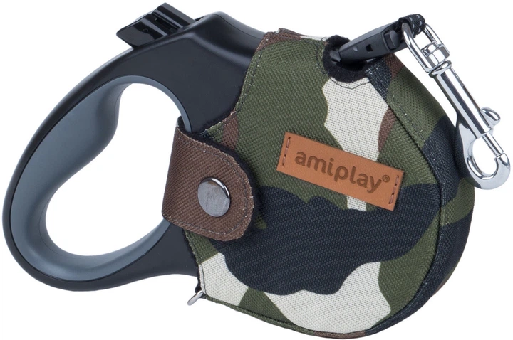 Smycz automatyczna dla psów Amiplay Infini Adventure z obudową XL 5 m Zielona (5907563272217) - obraz 2