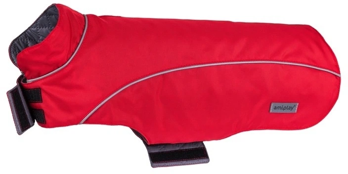 Плащ для собак Amiplay Dublin 45 см Червоний (5907563299641) - зображення 4