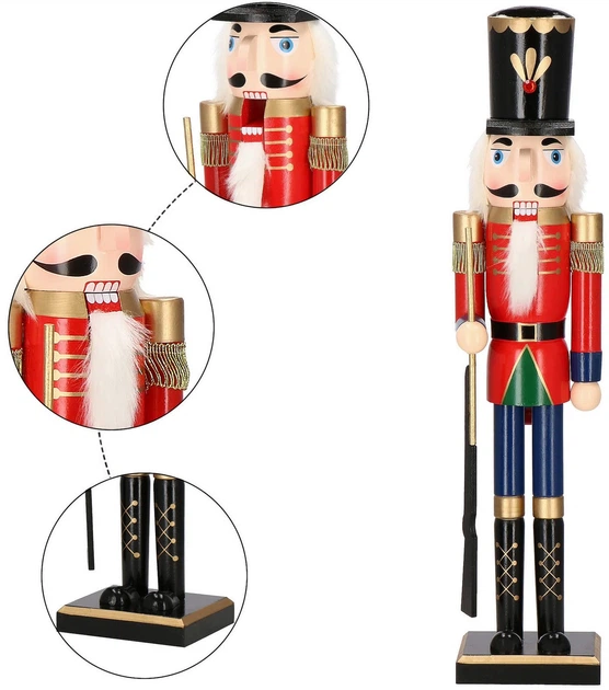 Фігурка Springos CA0908 Лускунчик з рушницею 60 см (5907719427751) - зображення 2