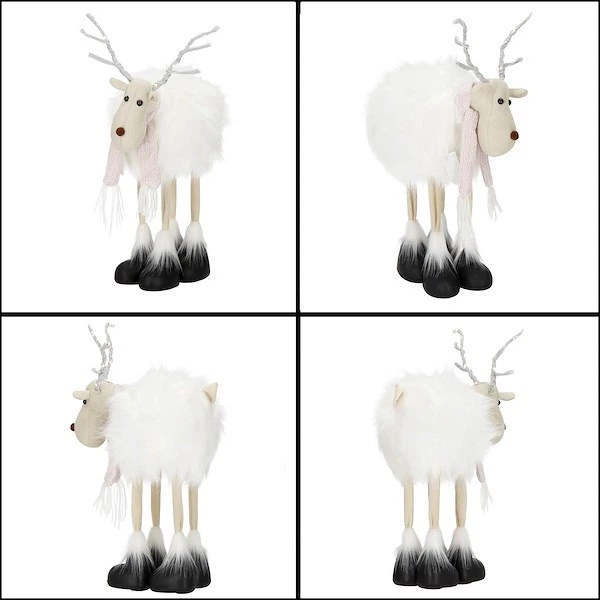 Світлова фігурка олень Springos CA1013 лось білий 48 см (5907719440132) - зображення 3