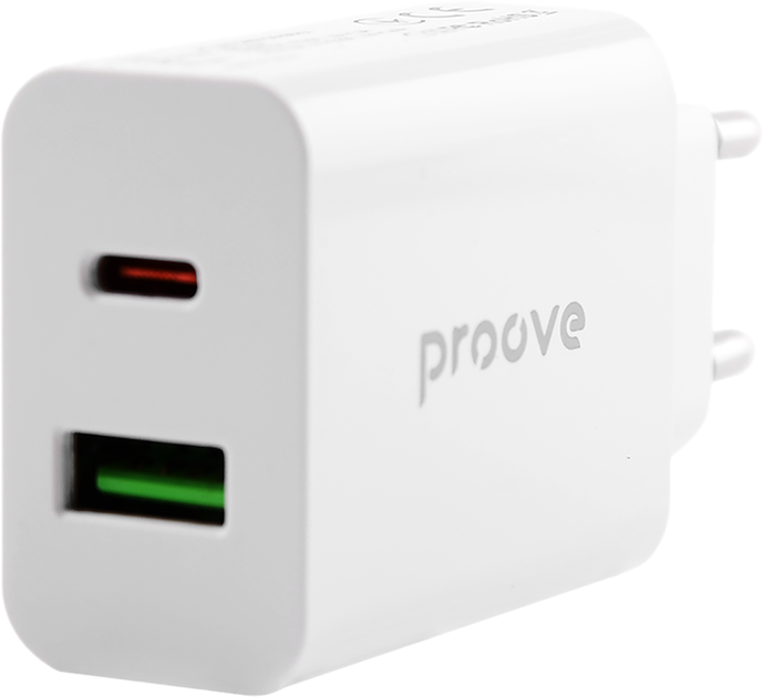 Ładowarka sieciowa Proove Rapid 20W (Type-C + USB) (RAPID 20W USB/USB-C) - obraz 3