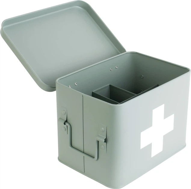 Аптечка Present Time металева з перегородками м'ятна 21.5 x 15.5 x 16 см (8714302708428) - зображення 4