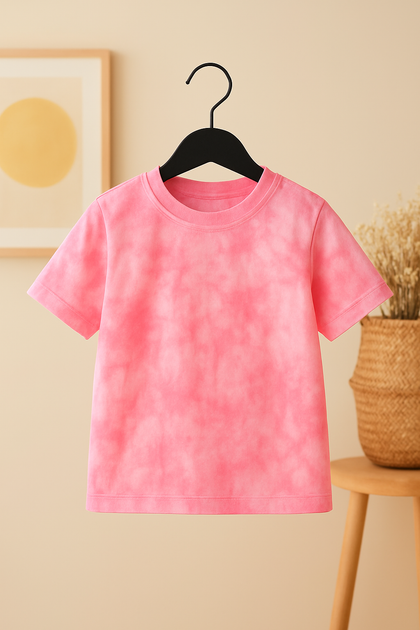 Детская футболка для девочки "Холодное сердце" (Frozen) Эльза и Анна, Tie-Dye Розовая 140 - изображение 3