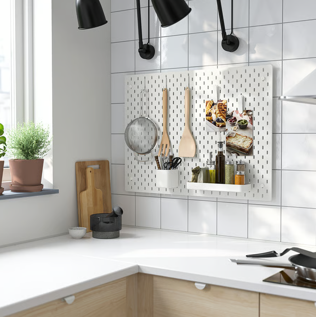 Набор из 7 аксессуаров SKADIS IKEA 205.864.20 белый - Фото 3 Набор из 7 аксессуаров SKADIS IKEA 205.864.20 белый - изображение 3