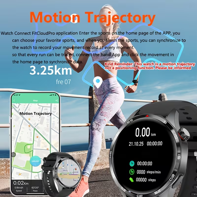 Смарт годинник ERUN P15 PRO Black, нова версія, розумний годинник, з тим самим циферблатом, що й GT6 PRO, - Уценка - изображение 6