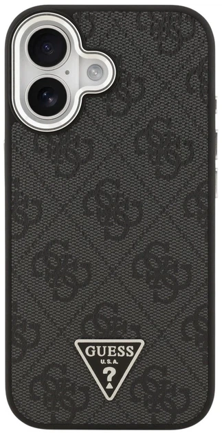 Панель Guess 4G Triangle Logo MagSafe для Apple iPhone 17 Black (3666339517434) - зображення 3