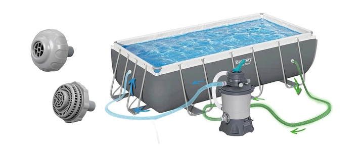 Basen ogrodowy stelażowy Bestway 404 x 201 x 100 cm 10 w 1 56442 (6941607366158) - obraz 4