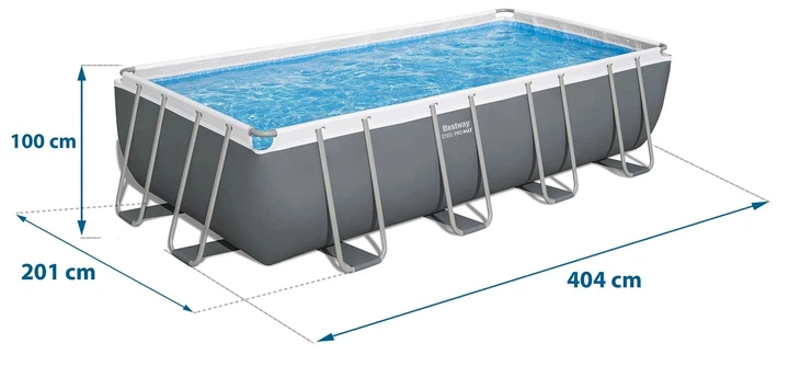Basen ogrodowy stelażowy Bestway 404 x 201 x 100 cm 10 w 1 56442 (6941607366158) - obraz 5