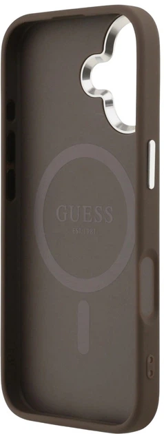 Панель Guess 4G Triangle Logo MagSafe для Apple iPhone 17 Brown (3666339517595) - зображення 6