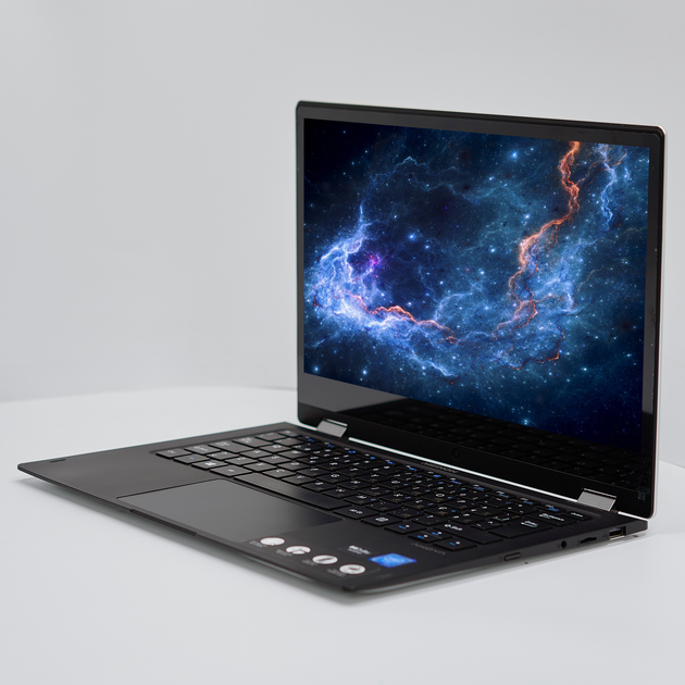 Ноутбук-планшет 13,3" Medion (Lenovo Group) E3223 | IPS (1920x1080) FullHD | Intel | RAM DDR4 4 ГБ | SSD 256 ГБ | Сенсорний екран | Метал | Трансформер | АКБ до 8 годин | Win10 б/в (4939) - изображение 2