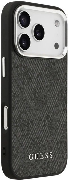 Etui plecki Guess 4G Classic Logo MagSafe do Apple iPhone 17 Pro Max Black (3666339518745) - obraz 4